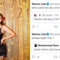 Rayakan Ulang Tahun ke-21, Warganet Sebut Muka Marion Jola Tua. Ditanggapi dengan Santai