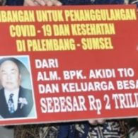 Keluarga Akidi Tio Jadi Sorotan, Sumbang Rp2 Triliun untuk Penanganan Covid-19 di Sumsel