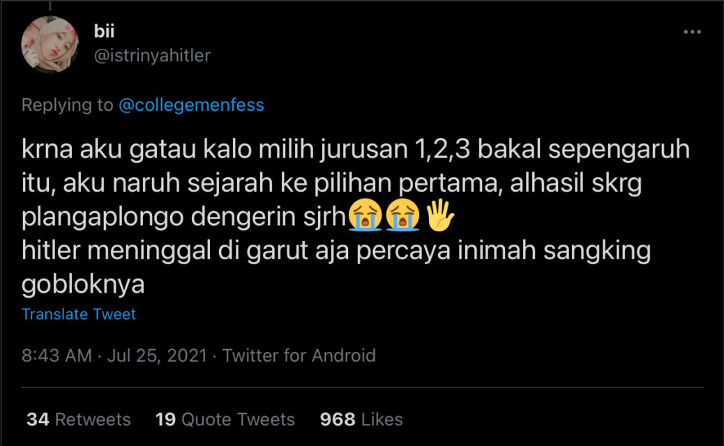 Kocaknya Curhatan Warganet Tentang Salah Jurusan. Drama Awal Kuliah Aja Udah Begini, Gimana Nanti~