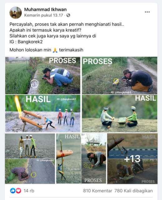 Menengok Berbagai Mahakarya Unik di Grup Facebook, Siapa Tahu Dapat Inspirasi di Tengah Pandemi