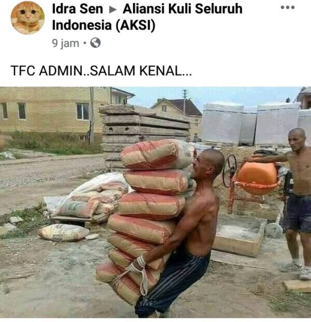 Keistimewaan Jadi Kuli Bangunan, Nggak Perlu Fitness Badannya Udah Auto Keren. Ini Buktinya~