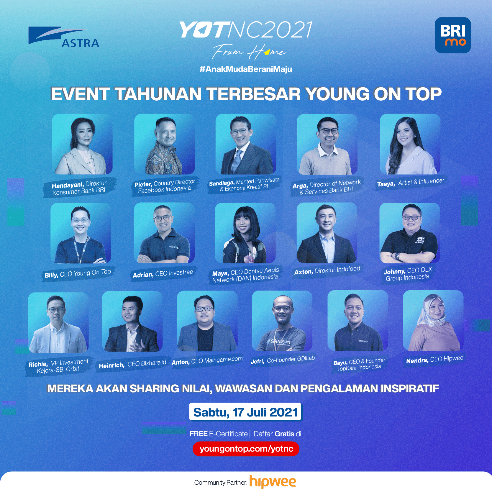 Young On Top National Conference 2021 From Home, Siap Membuat #AnakMudaBeraniMaju