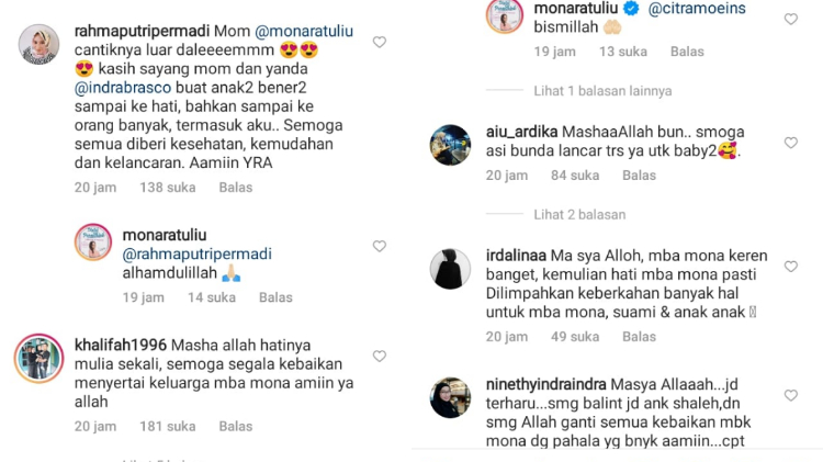 Rawat Adik Sambung Kesha Ratuliu, Mona Ratuliu Banjir Doa dan Pujian dari Warganet