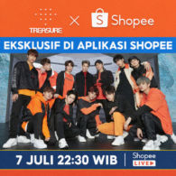 Dear Teume, Nantikan Penampilan TREASURE dalam Acara Live TREASURE x Shopee. Eksklusif di Aplikasi Shopee!