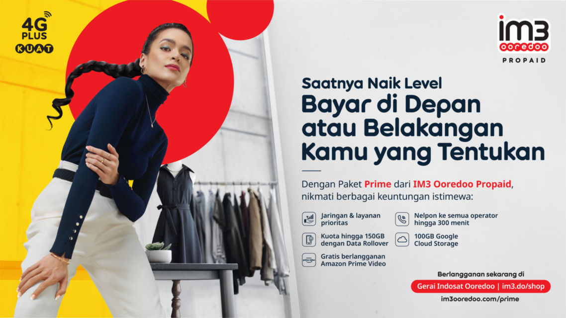 Pascabayar Rasa Prabayar, Indosat Ooredoo Luncurkan IM3 Ooredoo Propaid dengan Paket Prime