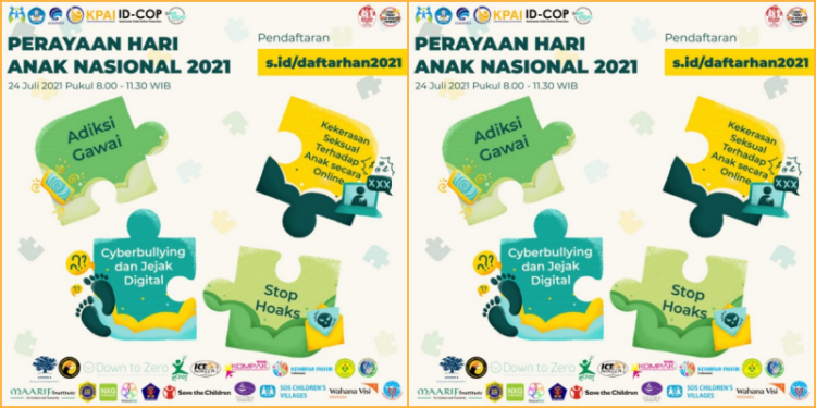 Peringati Hari Anak Nasional 2021, ID-COP Berkolaborasi dengan 20 Organisasi Nirlaba Gelar Perayaan Virtual 