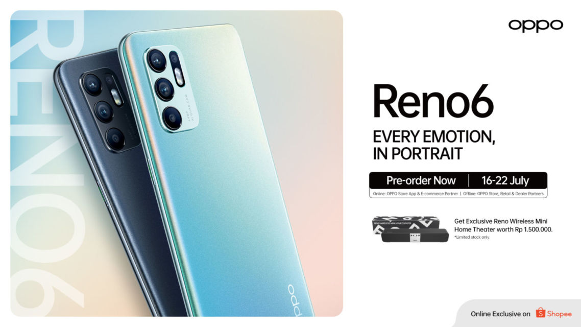 Resmi Meluncur di Indonesia, OPPO Reno6 Tawarkan Pengalaman Videografi Tingkat Lanjut