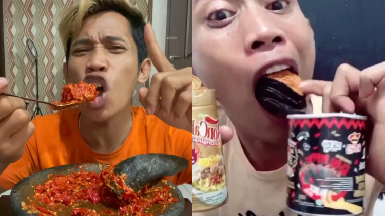 Menguji Kesabaran dengan Nonton Anggun Supriadi Live TikTok Makan Sambel. Emosi!1!!