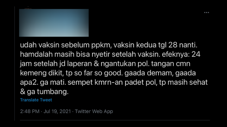 Menepis Serba-Serbi Hoaks Vaksin, para Warganet ini Ceritakan Pengalamannya Setelah Divaksin