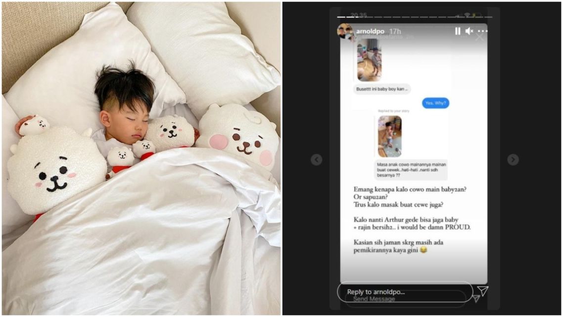 Putranya Di-bully karena Mainan Boneka, Chef Arnold Geram: Masa Depan Anak Tak Bergantung Mainan