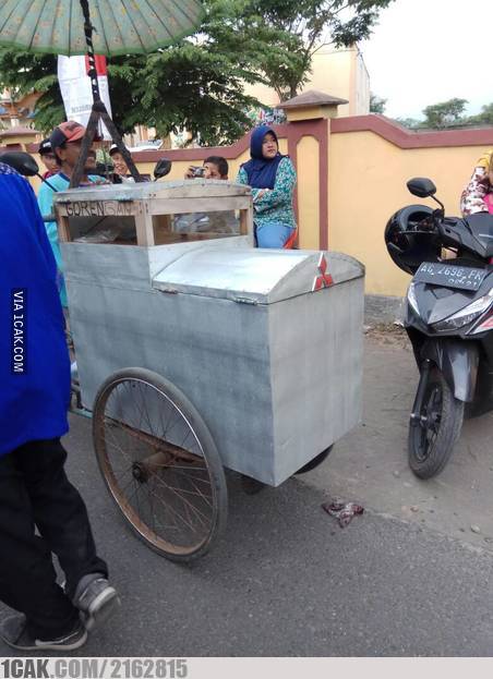 11 Gerobak Makanan dengan Konsep Paling Kocak. Cuma yang Jiwa Seniman yang Kepikiran Bikin Gini