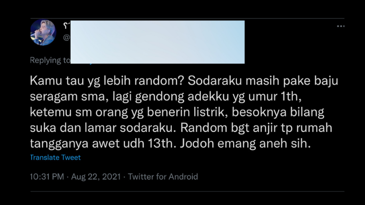 Cerita Warganet Ketemu Jodoh. Bukti Rencana Tuhan Berjalan Lucu~