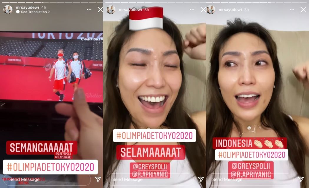 Raih Medali Emas Olimpiade Tokyo 2020, Ini 10 Momen Artis Rayakan Kemenangan Greysia/Apriyani