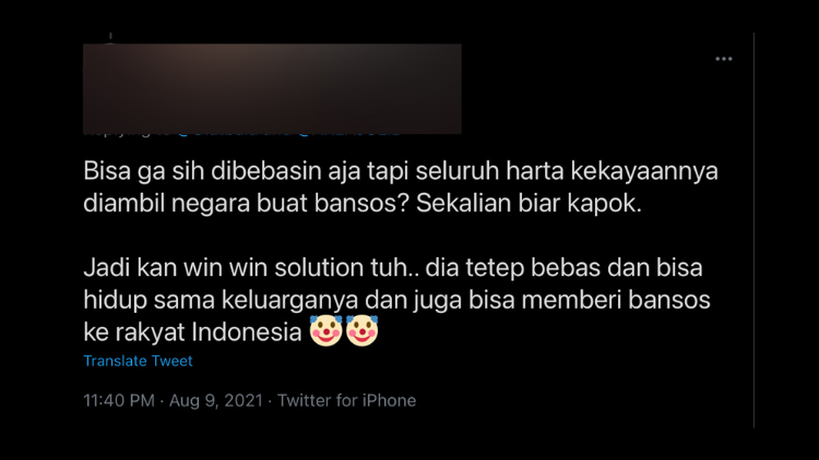 Hukuman Terbaik buat Koruptor Bansos yang Minta Dibebaskan Menurut Warganet. Ngeselin Memang!