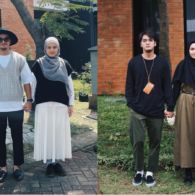 9 Ide OOTD Pasangan ala Ricky Harun dan Herfiza. Serasi dan Santun dengan Busana Senada~