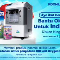 Dukung Penanganan Pandemi, Indomilk Ajak Konsumen Berdonasi untuk Pengadaan Oksigen Konsentrator