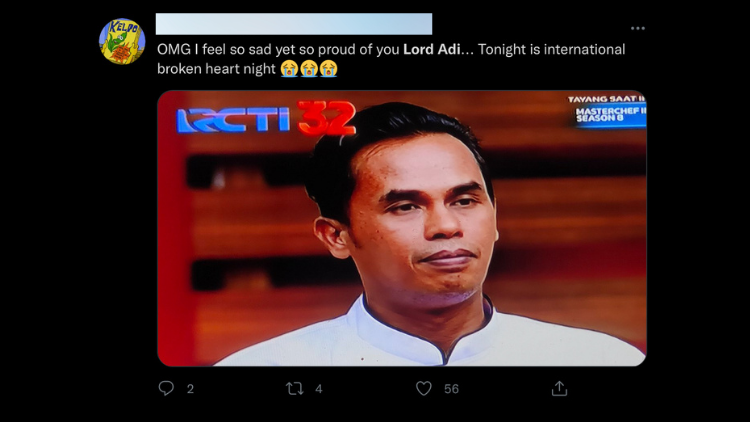 Tereliminasi dari Panggung Master Chef, Lord Adi Tetap Pemenang di Hati Publik. Ini Buktinya~