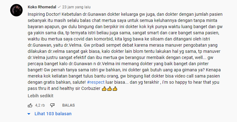 Kerap Pakai Dana Pribadi Demi Selamatkan Pasien, dr. Gunawan: Saya Jadi Dokter Bukan untuk Cari Uang