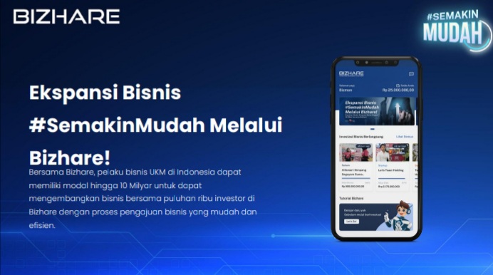 Bantu Tingkatkan Bisnis UMKM dan Investasi, Bizhare Luncurkan Aplikasi yang Kaya Inovasi