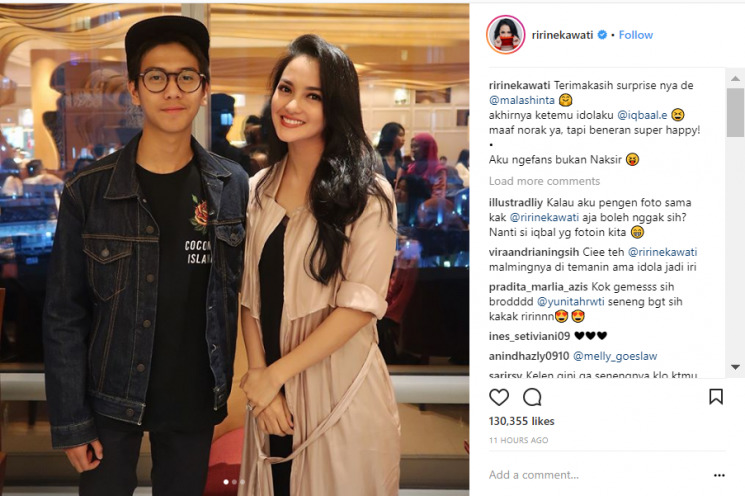 Momen Artis Ketemu Idolanya. Malu-Malu hingga Salah Tingkah!