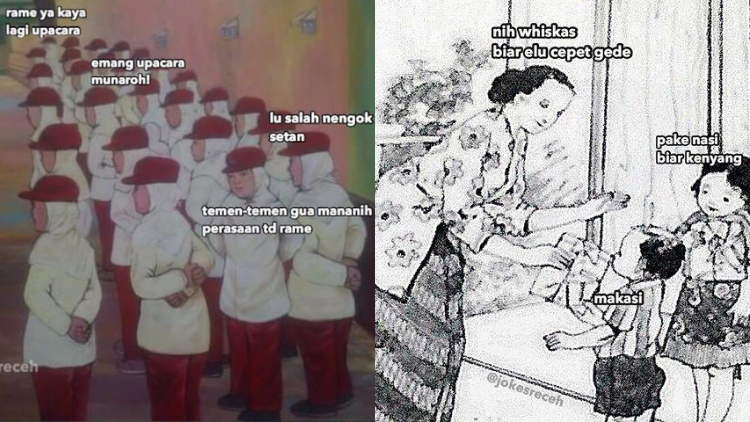 Beginilah Jadinya Kalau Gambar di Buku Pelajaran Anak SD Dibikin oleh Warganet. Ngaco Banget!