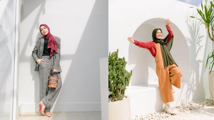 10 Cara Mix and Match Busana Hijab ala Dian Ayu. Nyaman Plus Tetap Terlihat Anggun