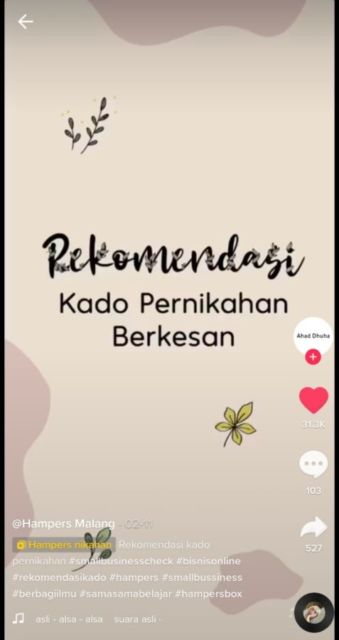 10 Ide Pernikahan dari TikTok yang Viral. Lengkap dari Undangan Sampai Gaun lo!