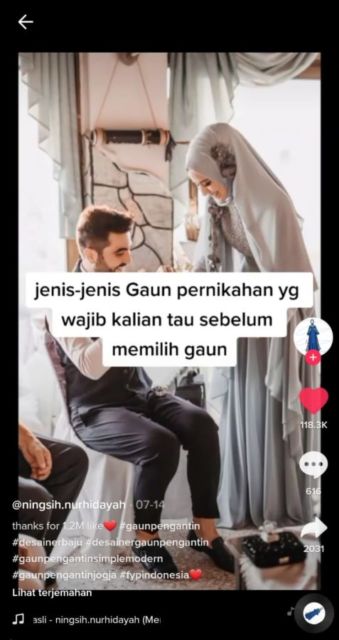 10 Ide Pernikahan dari TikTok yang Viral. Lengkap dari Undangan Sampai Gaun lo!