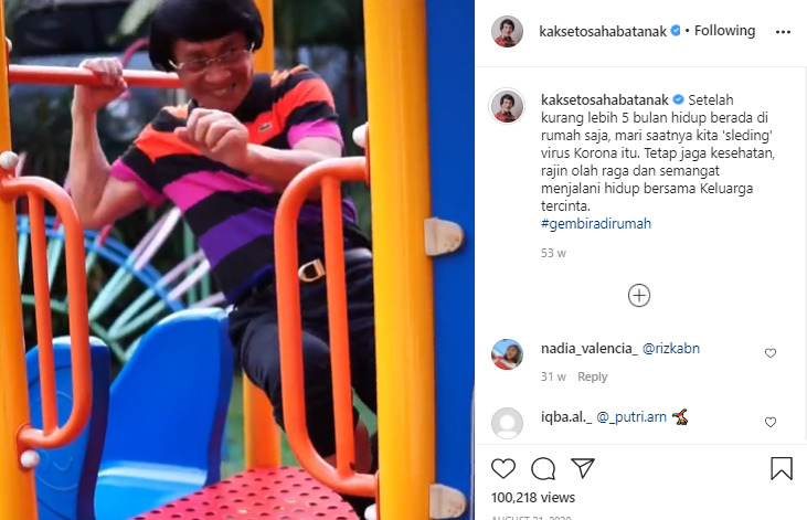 Rayakan Ultah ke-70, Kak Seto Lincah Joget TikTok hingga Push Up. Begini Rahasia Bugarnya!