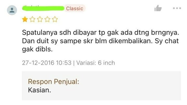 Tingkah Pembeli dan Penjual Saling Balas Ulasan ini Bukti Drama Belanja Olshop Nggak Ada Abisnya!