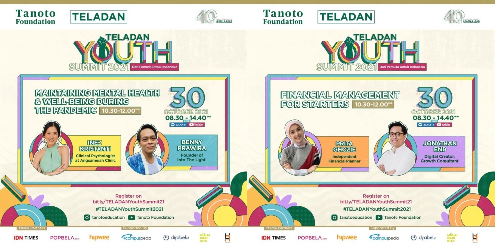 Wadahi Anak Muda Belajar Sejumlah Isu Masa Kini, Tanoto Foundation Gelar 'TELADAN Youth Summit 2021'