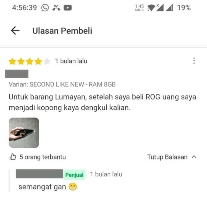 Tingkah Pembeli dan Penjual Saling Balas Ulasan ini Bukti Drama Belanja Olshop Nggak Ada Abisnya!