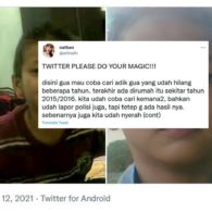 Adik yang Hilang 5 Tahun Lalu Akhirnya Ditemukan, Keajaiban “Twitter do Your Magic” Bikin Takjub