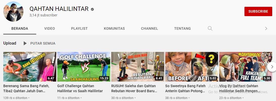 9 Anak Artis yang Punya Kanal YouTube Sendiri. Eksis Sejak Dini!