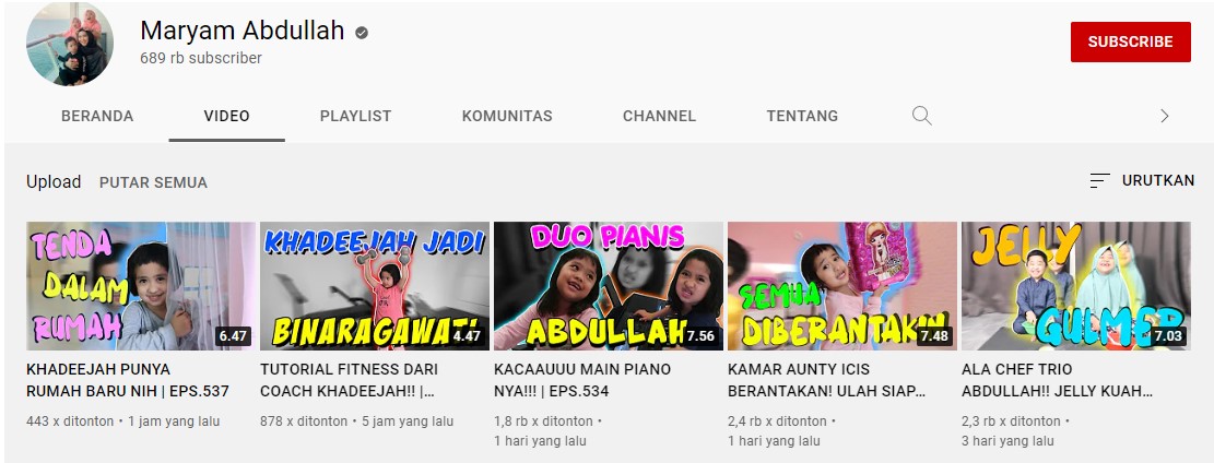 9 Anak Artis yang Punya Kanal YouTube Sendiri. Eksis Sejak Dini!