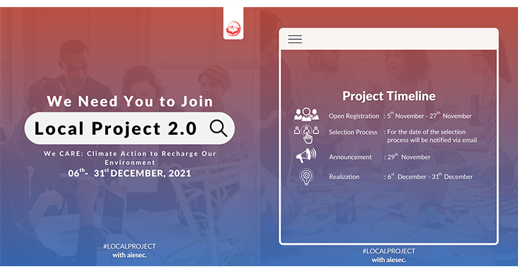 Dalam Rangka Mengatasi Perubahan Iklim, AIESEC Kembali Menyelenggarakan  Local Project 2.0