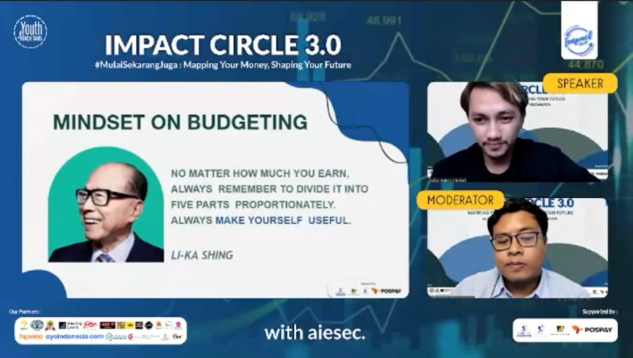 AIESEC Sukses Kenalkan Pentingnya Perencanaan Keuangan dan Investasi Melalui Impact Circle