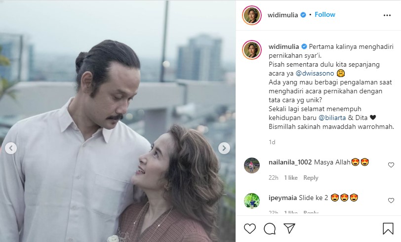 Baru Pertama Kali, Widi Mulia Ungkap Pengalaman Saat Hadiri Pernikahan Syar'i