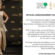 Alasan Indonesia Absen di Ajang Miss Universe 2021 Israel