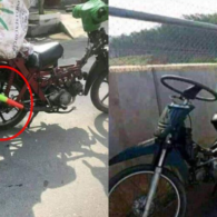 Saking Kreatifnya, Penampakan Modifikasi Sepeda Motor ini Malah Bikin Gagal Paham