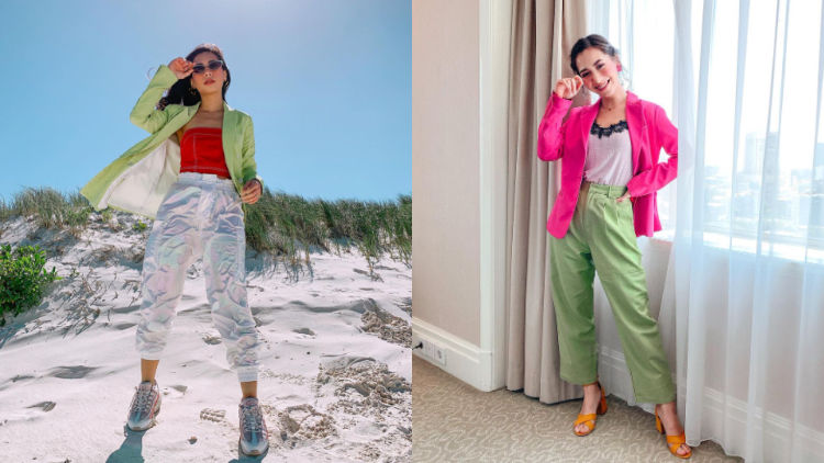 8 Ide Gaya Color Blocking ala Selebgram Abel Cantika. Tabrak Warna, Siapa Takut?