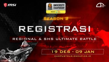 MSI Bersama One Up Organizer Akan Gelar MGA University Championship Season 2 