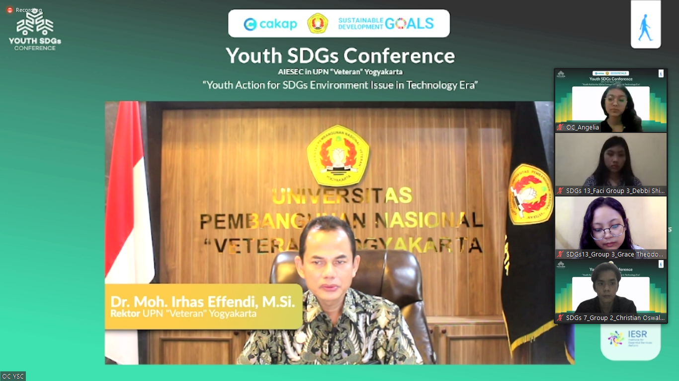 AIESEC Ajak Pemuda Peduli Permasalahan Energi Terbarukan dan Perubahan Iklim melalui Youth SDGs Conference 2021