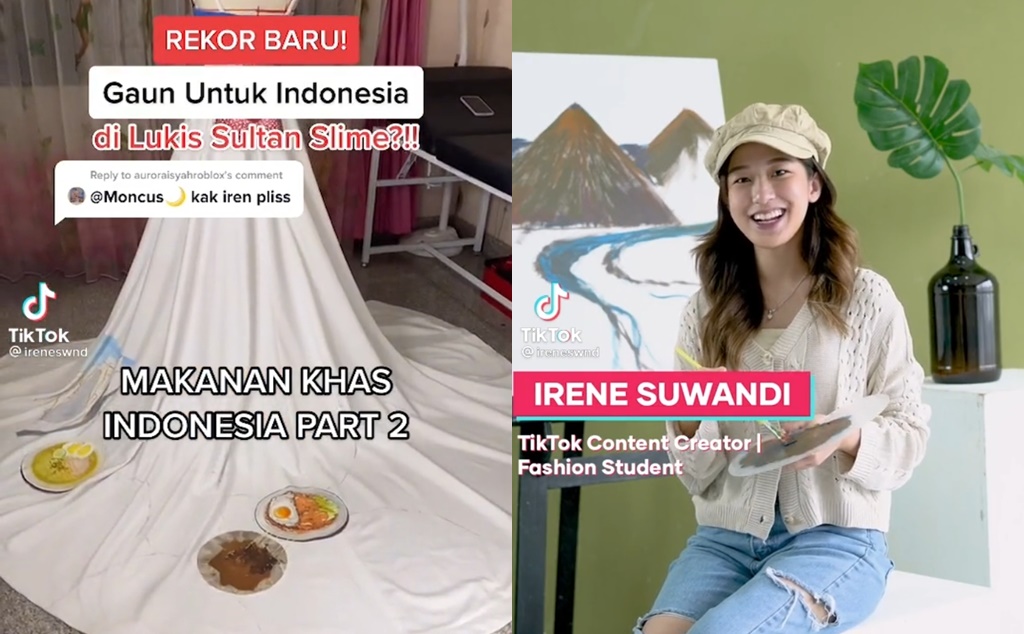 Berkarya Lewat Art dan Fashion, Kreator Irene Suwandi Menangkan Challenge #TauGaSih TikTok Indonesia