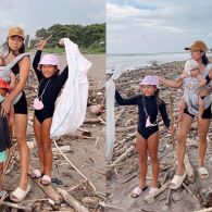 Aksi Jennifer Bachdim Ajak Anak Bersihkan Sampah di Pantai Dipuji Warganet