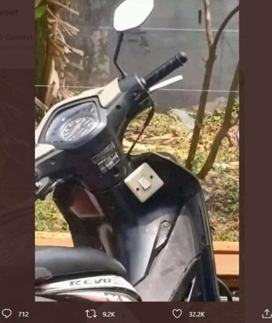 Saking Kreatifnya, Penampakan Modifikasi Sepeda Motor ini Malah Bikin Gagal Paham