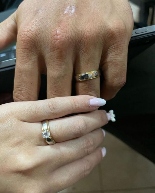 Detail cincin tunangan Aprilio dan Claudya