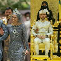 Detail Gaun dan Mahkota Mewah Putri Brunei Darussalam di Hari Pernikahan