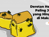 5 Besar Hewan Paling Jorok yang Hinggap di Makanan. Mana yang Masih Bisa Dikonsumsi?