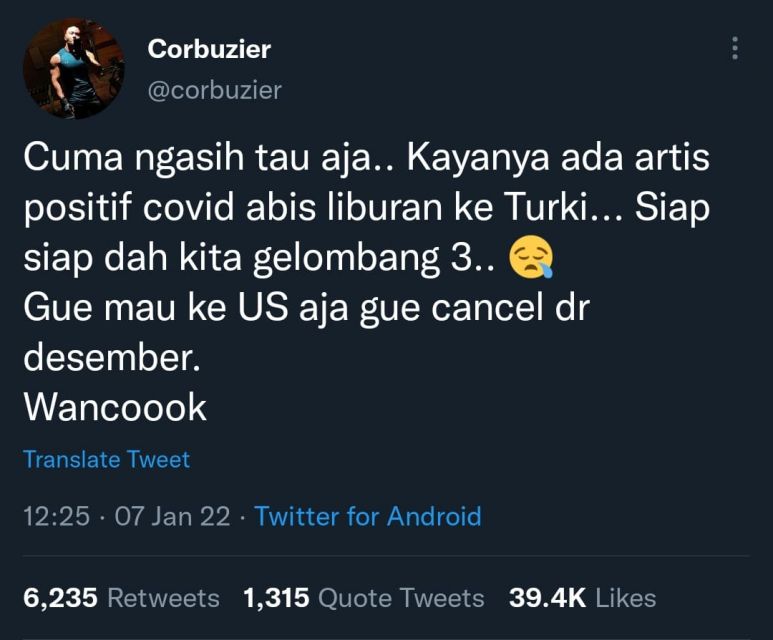 Deddy Corbuzier Sindir Artis Positif Covid Usai Liburan ke Luar Negeri